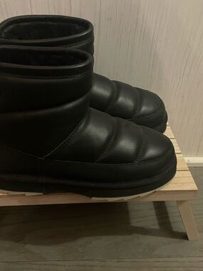 Moon Boot Black Quilted Short Winter Boots